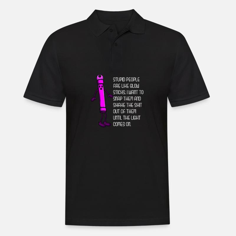Leuchtstäbe Sarkastisch und lustig Geschenk - Männer Poloshirt - Schwarz