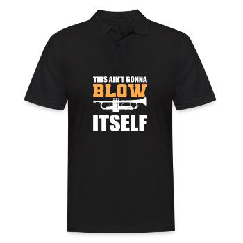 Je vais me souffler un cadeau de membre du groupe - Polo Homme - noir - Devant - Kai (181cm)