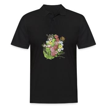 flowers - Polo Homme - noir - Devant - Kai (181cm)