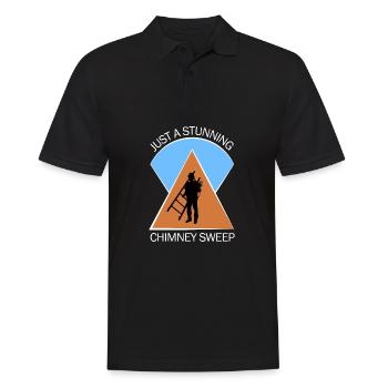 Schornsteinfeger Schlotfeger - Männer Poloshirt - Schwarz - Vorne - Kai (181cm)
