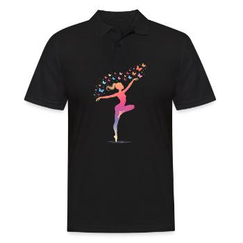 Gymnastique Femmes Filles Gymnastique rythmique - Polo Homme - noir - Devant - Kai (181cm)