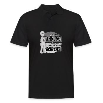 Sprüche Arbeit Beruf Schicht Job - Männer Poloshirt - Schwarz - Vorne - Kai (181cm)