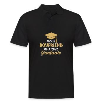 Friend Senior 2022 Proud mother of a class of - Men's Polo Shirt - black - Front - Kai (181cm)