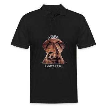 Charpentier, charpentier, charpentier, charpentier, artisan, bois - Polo Homme - noir - Devant - Kai (181cm)
