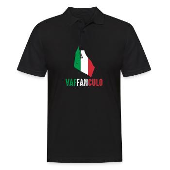 Italy Italian Vaffanculo - Men's Polo Shirt - black - Front - Kai (181cm)