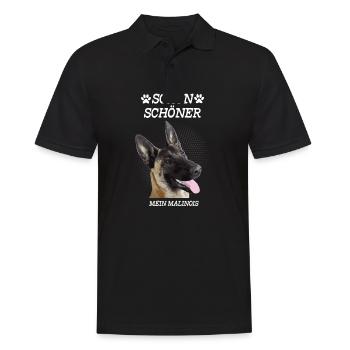 Schön Schöner Mein Malinois - Männer Poloshirt - Schwarz - Vorne - Kai (181cm)