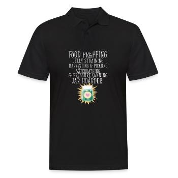 Pot Hoarder Homesteady Citation Confiture Maker Nourriture - Polo Homme - noir - Devant - Kai (181cm)