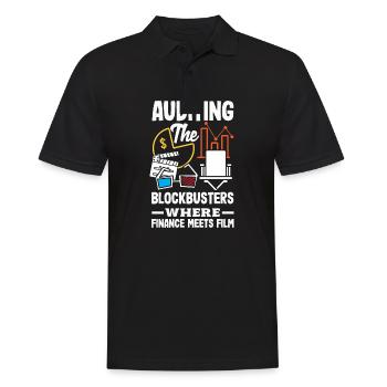 Auditing Blockbusters Where Finance Meets Film - Männer Poloshirt - Schwarz - Vorne - Kai (181cm)