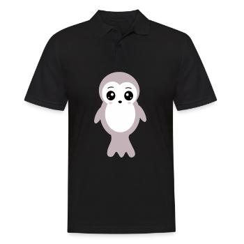 Kawaii phoque phoques phoques phoques animaux kawaii - Polo Homme - noir - Devant - Kai (181cm)