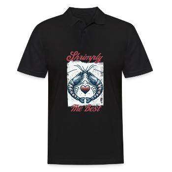 Crevettes, le meilleur jeu de mots - Polo Homme - noir - Devant - Kai (181cm)