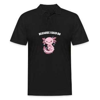 Parce que je sarcastique parents si drôles maman papa - Polo Homme - noir - Devant - Kai (181cm)