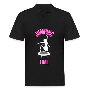 Jumping Time Trampoline trampoline trampoline - Polo Homme - noir - Devant - Kai (181cm)