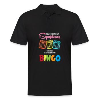 Bingo - Men's Polo Shirt - black - Front - Kai (181cm)