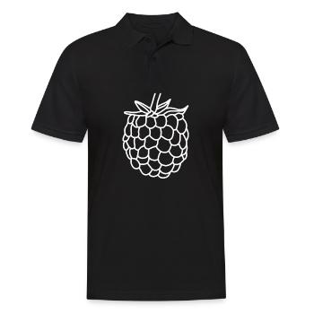 Raspberry Berry Vitamins - Men's Polo Shirt - black - Front - Kai (181cm)