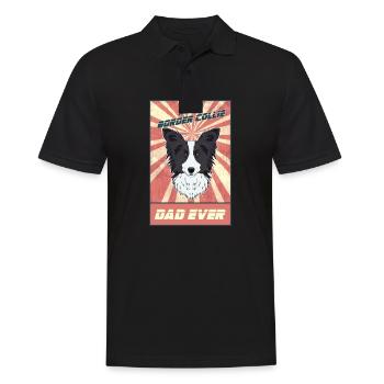 Best Border Collie Dad Ever I Border Collie Lover - Männer Poloshirt - Schwarz - Vorne - Kai (181cm)