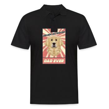 Meilleur père Golden Retriever Ever I Golden Retriever - Polo Homme - noir - Devant - Kai (181cm)
