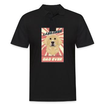 Best Labrador Dad Ever I Lab Lover - Männer Poloshirt - Schwarz - Vorne - Kai (181cm)