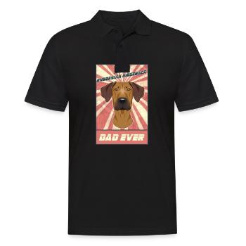 Best Rhodesian Ridgeback Dad Ever Rhodesian - Men's Polo Shirt - black - Front - Kai (181cm)