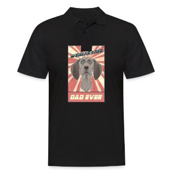 Best Weimaraner Dad Ever I Weimaraner Lover - Männer Poloshirt - Schwarz - Vorne - Kai (181cm)