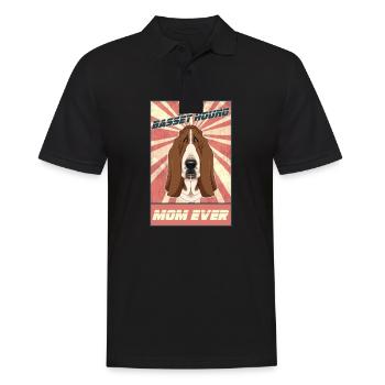 Meilleur Basset Hound Mom Ever I Basset Lover - Polo Homme - noir - Devant - Kai (181cm)