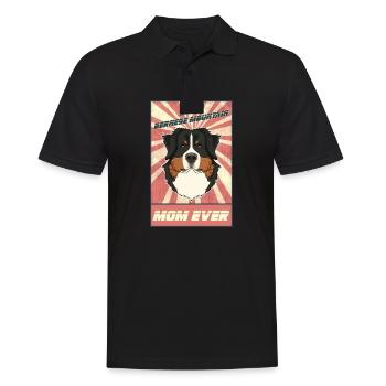 Best Bernese Mountain Dog Mom Ever - Männer Poloshirt - Schwarz - Vorne - Kai (181cm)