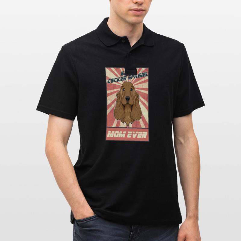 Best Cocker Spaniel Mom Ever I Cocker Spaniel Men's Polo Shirt
