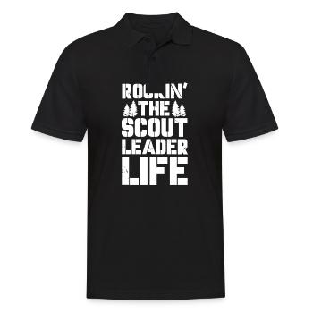 Rockin' the scout leader life - Men's Polo Shirt - black - Front - Kai (181cm)