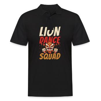 Escouade de danse du lion Nouvel An chinois - Polo Homme - noir - Devant - Kai (181cm)
