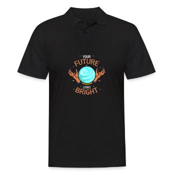 L’avenir s’annonce prometteur Convaincu ou optimiste - Polo Homme - noir - Devant - Kai (181cm)