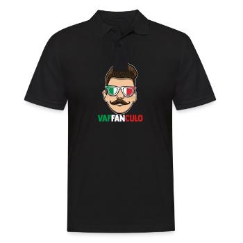 Italy Italian Vaffanculo - Men's Polo Shirt - black - Front - Kai (181cm)