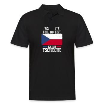 Tchèques République tchèque - Polo Homme - noir - Devant - Kai (181cm)