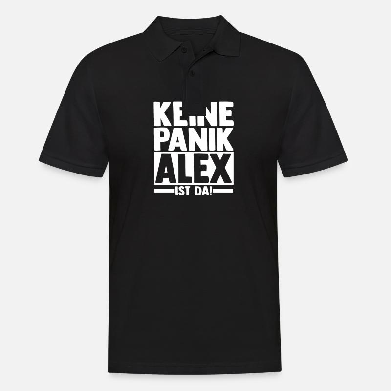 Alexander Alexandra Alexa Alex - Männer Poloshirt - Schwarz