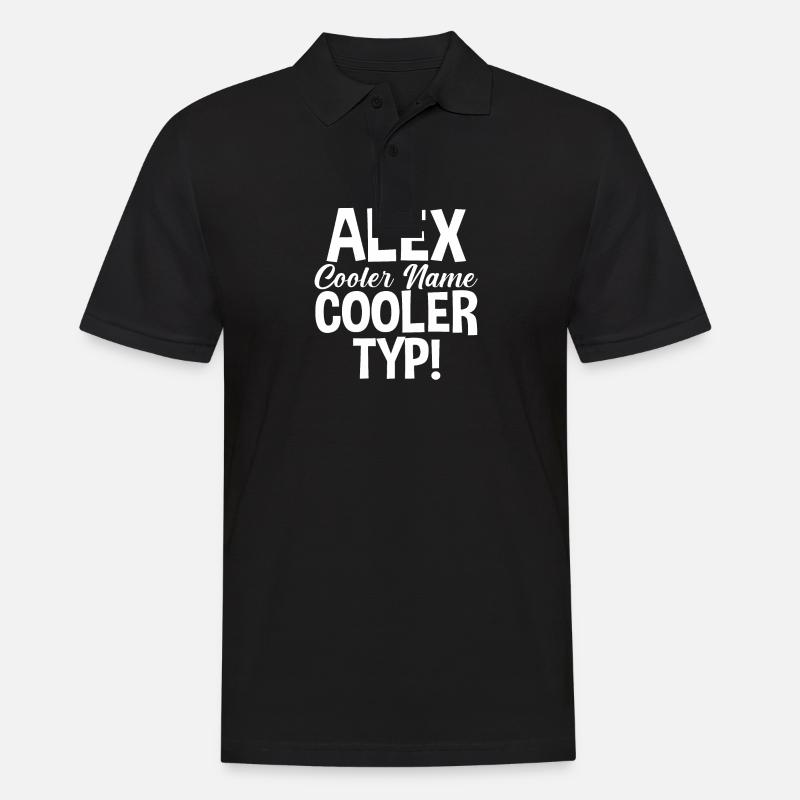 Alexander Alexandra Alexa Alex - Männer Poloshirt - Schwarz