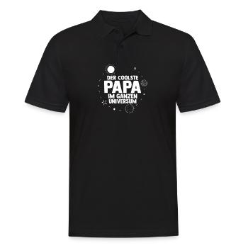 Father Dad - Men's Polo Shirt - black - Front - Kai (181cm)