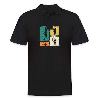 Archer Tir à l’arc - Polo Homme - noir - Devant - Kai (181cm)