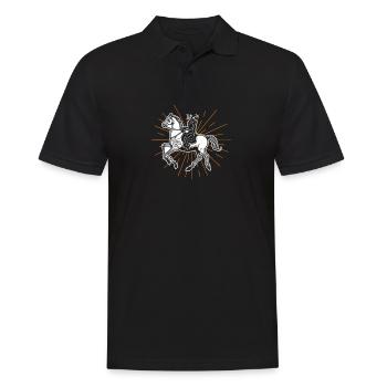 Cheval - Polo Homme - noir - Devant - Kai (181cm)