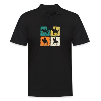 Cheval - Polo Homme - noir - Devant - Kai (181cm)