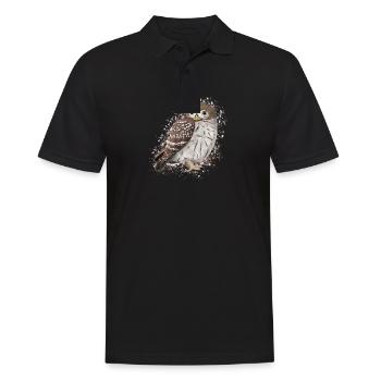 Oiseau hibou Oiseau - Polo Homme - noir - Devant - Kai (181cm)