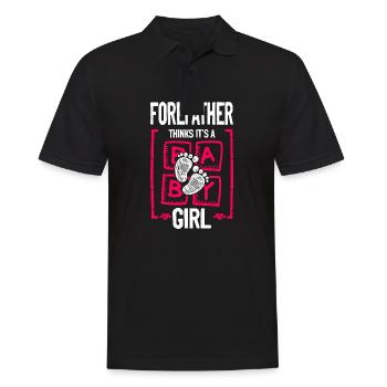 Forefather Thinks It's a Girl Gender Reveal Funny - Men's Polo Shirt - black - Front - Kai (181cm)