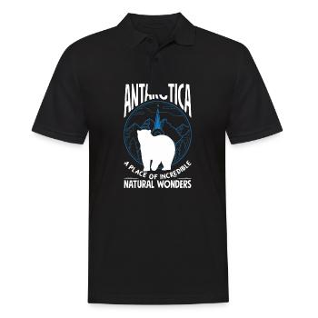 A place of incredible natural wonders Expedition - Men's Polo Shirt - black - Front - Kai (181cm)