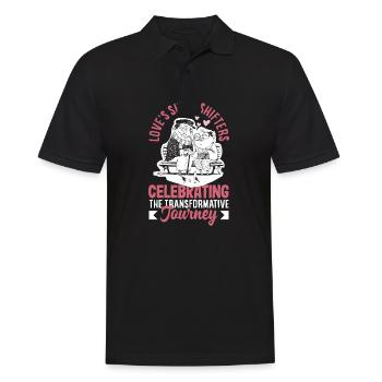 Love's Shapeshifters Celebrating the - Men's Polo Shirt - black - Front - Kai (181cm)