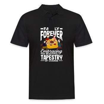 Family Forever Embracing the Beautiful Tapestry - Men's Polo Shirt - black - Front - Kai (181cm)
