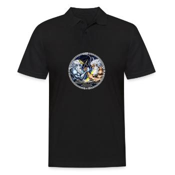 Zeus vs Poseidon Armdrücken - Männer Poloshirt - Schwarz - Vorne - Kai (181cm)