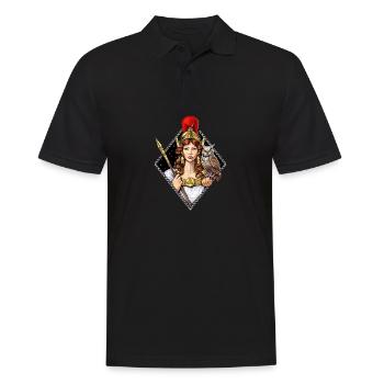 Athéna Déesse grecque - Polo Homme - noir - Devant - Kai (181cm)