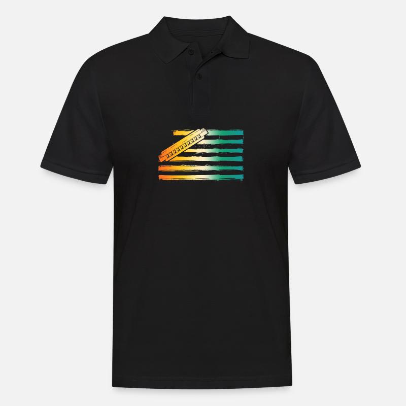 Harmonica Harmonica - Men's Polo Shirt - black