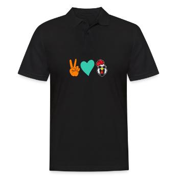 Chicken Rooster - Men's Polo Shirt - black - Front - Kai (181cm)