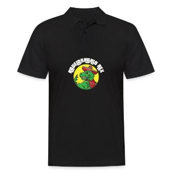 Abuelosaurio Rex I Funny Grandpa T-Rex - Männer Poloshirt - Schwarz - Vorne - Kai (181cm)