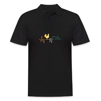 Battement de cœur des poulets - Polo Homme - noir - Devant - Kai (181cm)