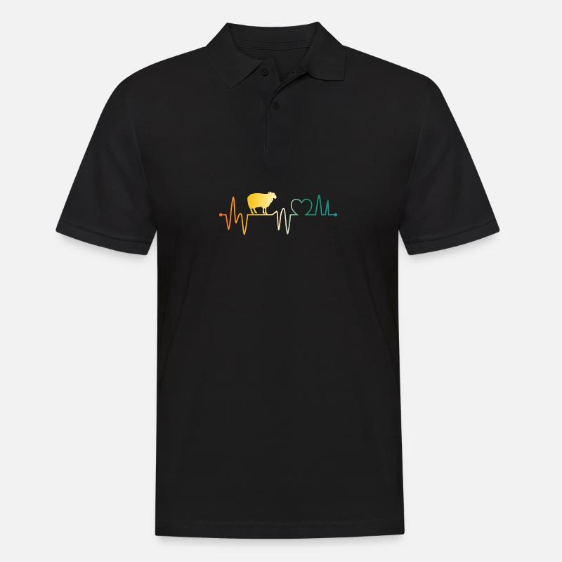 Schäfer Schaf - Männer Poloshirt - Schwarz
