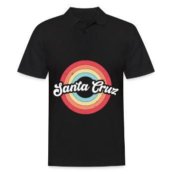 Santa Cruz Vintage Rainbow - Men's Polo Shirt - black - Front - Kai (181cm)